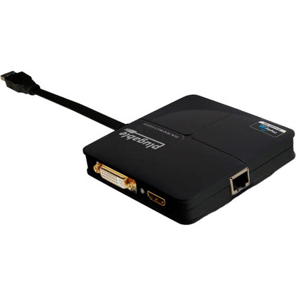 Plugable USB 3.0 Dock Estación de Doble Pantalla 1920x1200 Gigabit Ethernet
