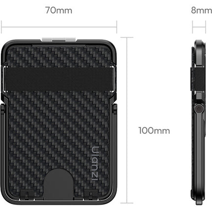 Ulanzi ML25 MagLock Porta Tarjetas Aluminio Fibra Carbono 4 Tarjetas