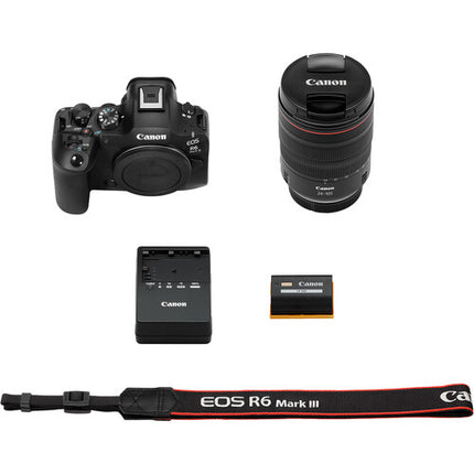 Canon EOS R6 Mark III Cámara Sin Espejo Sensor 32.5MP 40fps con Lente 24-105mm f4