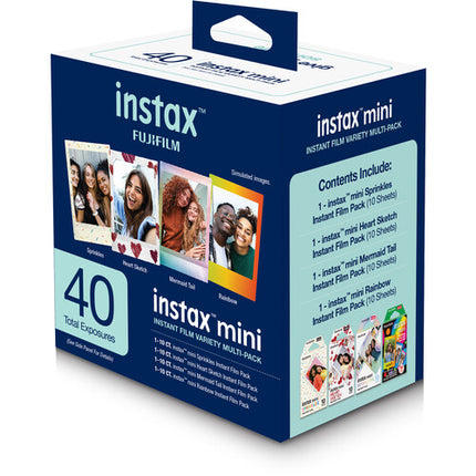FUJIFILM instax mini Película Instantánea Pack Variety 40 Exposiciones 2025 diseños