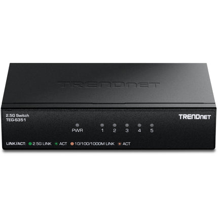 TRENDnet TEG-S351 Switch de Red 5 Puertos 2.5G sin Gestión 25 Gb/s 18.6 Mpps