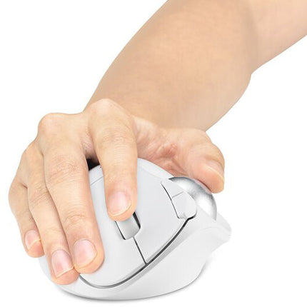 Kensington Pro Fit Ergo TB450 Ratón Trackball Blanco 1600 dpi 34mm Bola