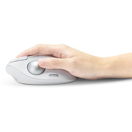 Kensington Pro Fit Ergo TB550 Ratón Trackball Blanco 1600 dpi 34mm Bola USB-A