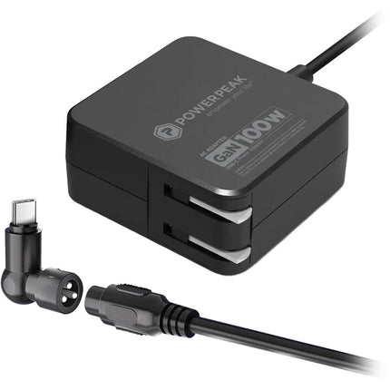 PowerPeak Cargador Universal para Portátil 100W con 13 Puntas Intercambiables