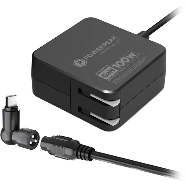 PowerPeak Cargador Universal para Portátil 100W con 13 Puntas Intercambiables