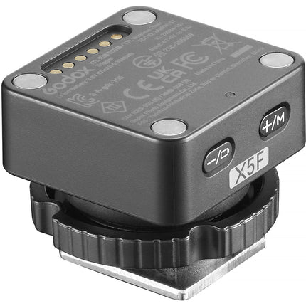 Godox X5F Disparador Flash Inalámbrico TTL para FUJIFILM con Zapata Integrada y Anillo de Bloqueo