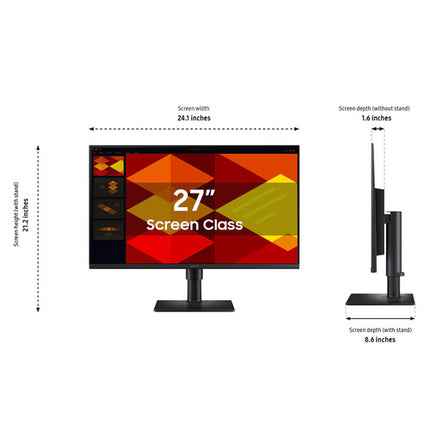 Samsung S40GD Monitor IPS 27" Full HD 100 Hz 5 ms con cables incluidos