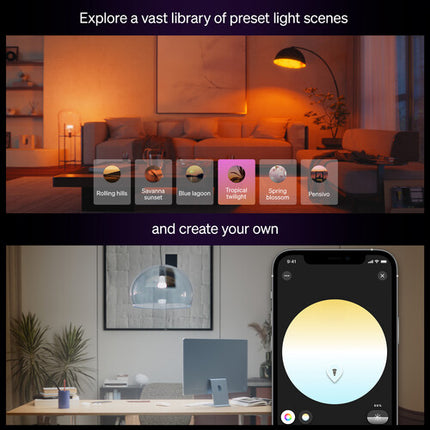 Philips Hue A19 Bombilla Bluetooth 1100 Lúmenes 1000-20000K 2-Pack