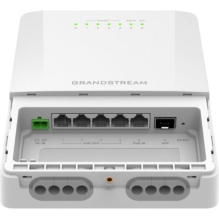 Grandstream GWN7710R Switch de Red Exterior 5 Puertos Gigabit PoE++ 100W IP66