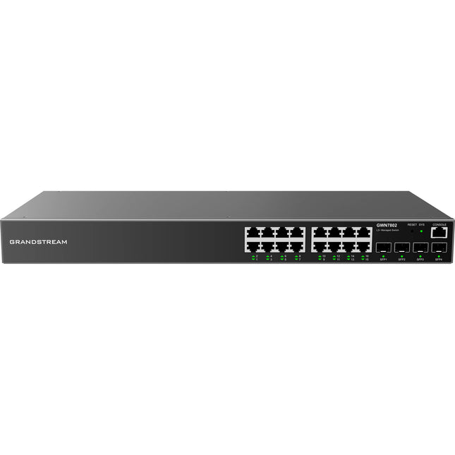 Grandstream GWN7802 Switch de Red Gestionado 16 Puertos Gigabit 40 Gb/s Capacidad