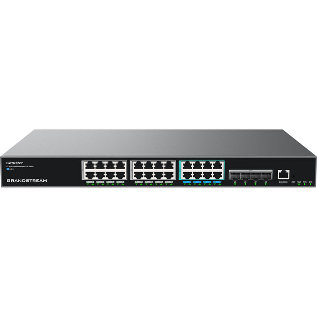 Grandstream GWN7822P Switch de Red Gestionado 24 Puertos Multi-Gig PoE++ 360W