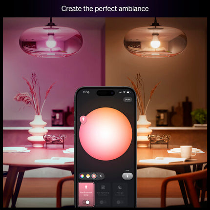 Philips Hue Essential A19 Bombilla Bluetooth 800 Lúmenes 16 Millones Colores 4 Pack