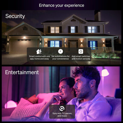 Philips Hue Essential A19 Bombilla Bluetooth 800 Lúmenes 16 Millones Colores 4 Pack