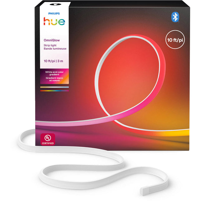 Philips Hue OmniGlow Tira de Luz Multicolor 10 Pies 2700 Lúmenes