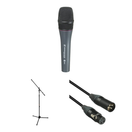 Sennheiser E 865 Micrófono de Condensador con Soporte Trípode y Cable XLR 25ft