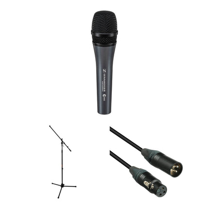 Sennheiser E 845 Micrófono Vocal Supercardioide con Trípode y Cable XLR 6m