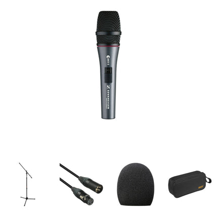 Sennheiser e 865S Micrófono de Condensador Supercardioide con Soporte y Cable XLR
