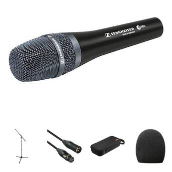 Sennheiser e 965 Micrófono de Mano Condensador Cardioide Kit Vivo Sonido Pro