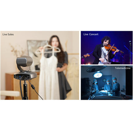 FeelWorld 4K10X Cámara PTZ 4K Sensor 8.29MP Zoom Óptico 10x con Control Remoto