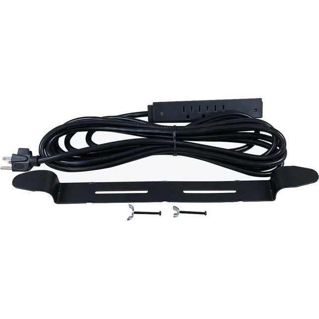 Luxor Three-Outlet Electric Assembly Regleta 3 Tomas 15 pies con Soporte de Montaje