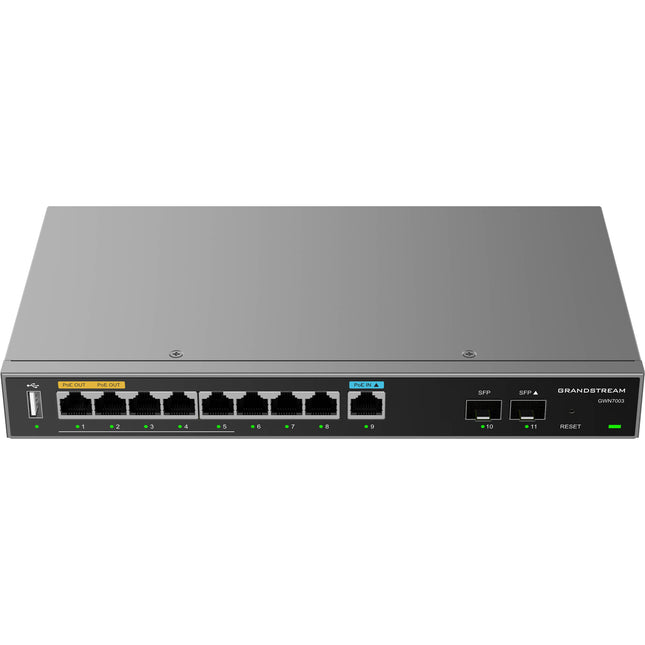 Grandstream GWN7003 Router VPN Multi-WAN 11 Puertos PoE+ 2.2Gbps
