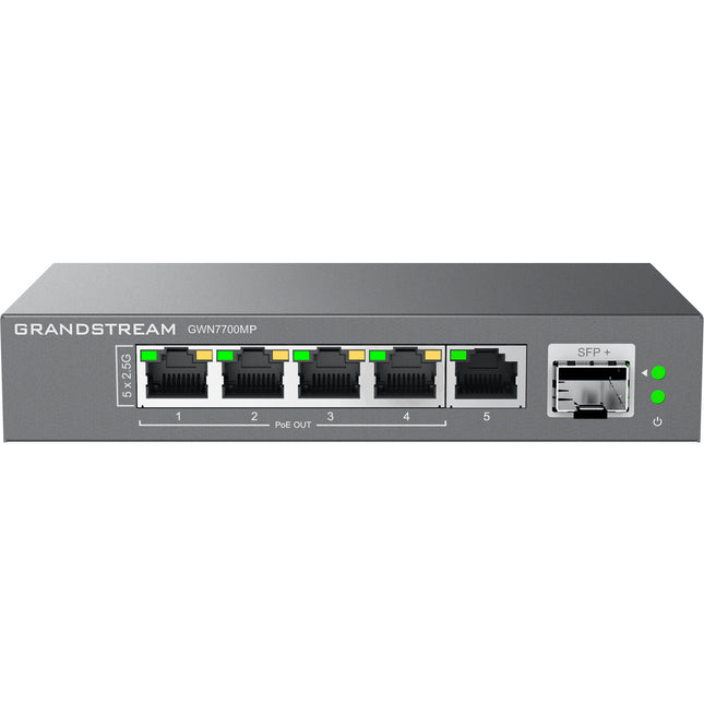 Grandstream GWN7700MP Switch de Red No Gestionado 5 Puertos 2.5G PoE+ 57W