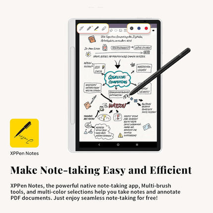 XPPen Magic Note Pad Tableta Gráfica 10.95" 1920x1200 6GB RAM 128GB Storage