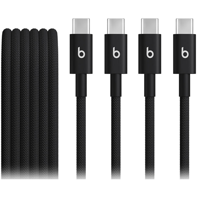 Beats by Dr Dre Cable USB-C macho a macho 5 pies diseño trenzado 60W 2-Pack