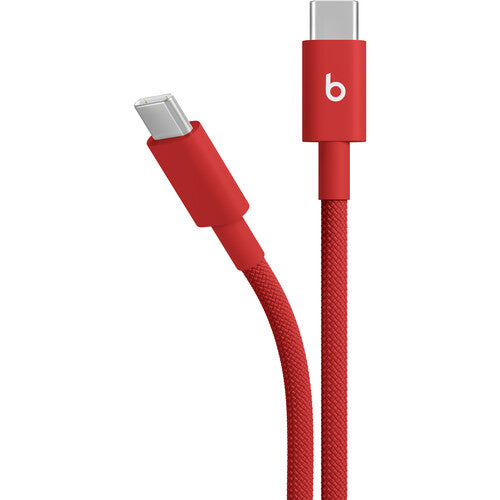 Beats by Dr Dre Cable USB-C a USB-C Trenzado 5 Pies 60W Rojo