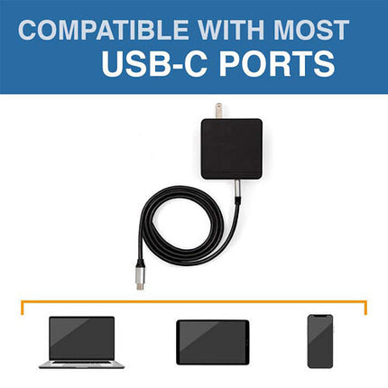 Luxor Adaptador de Pared USB-C para SideTrak 45W con Cable USB-C 5'
