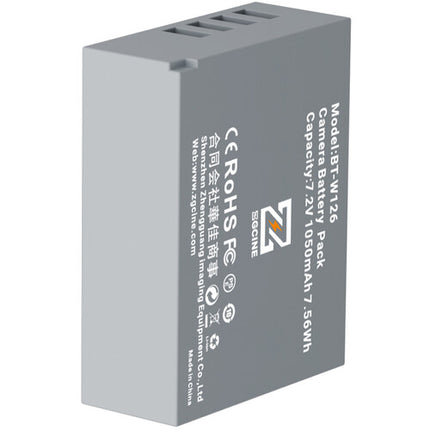 Batería para Cámara ZGCINE NP-W126S 7.4V 1050mAh X-Series FinePix