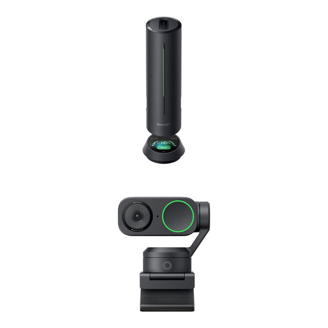 Insta360 Link 2 Kit de Videoconferencia Webcam 4K UHD 30fps y Altavoz AI