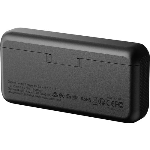 SmallRig Estuche Cargador para 3 Baterías GoPro HERO12/11/10/9 27W LCD TFT USB-C