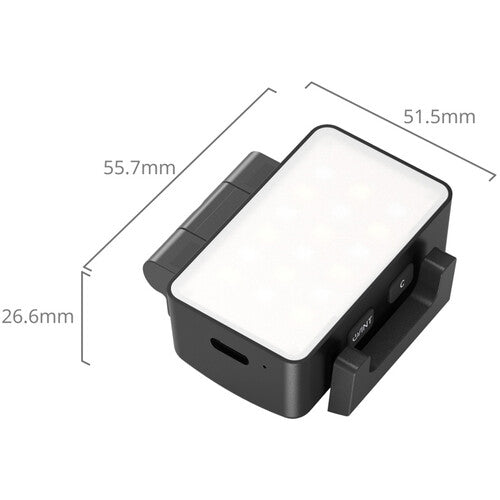 SmallRig Luz LED RGBWW para DJI Osmo Pocket 3 480 Lux 1 Hora Batería