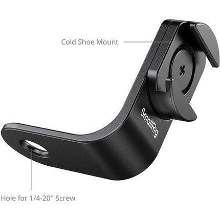 SmallRig Montura con Zapata Fría para Insta360 X4 X5 con Adaptador de Audio