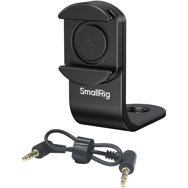 SmallRig Montura con Zapata Fría para Insta360 X4 X5 con Adaptador de Audio