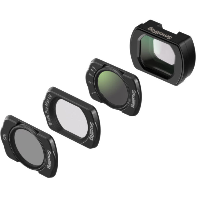 SmallRig Kit Profesional de Filtros para DJI Osmo Pocket 3 ND2-ND32 CPL y Mist 1/4 Stop