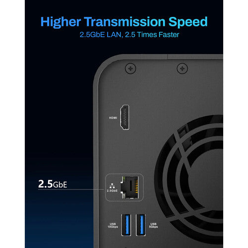 TerraMaster F2-425 NAS 2 Bahías 4GB RAM Quad Core 2.0GHz 60TB