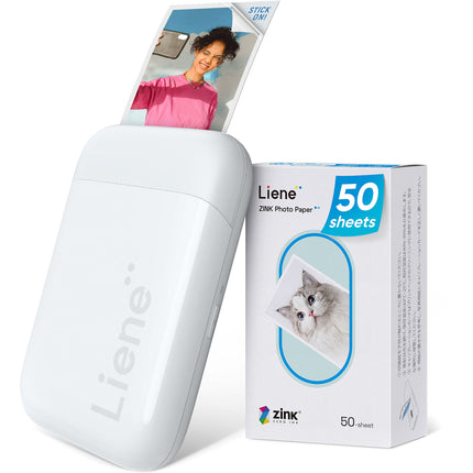 Liene Pearl K100 Impresora Fotográfica 2x3 Pulgadas Azul Bluetooth 10 Hojas