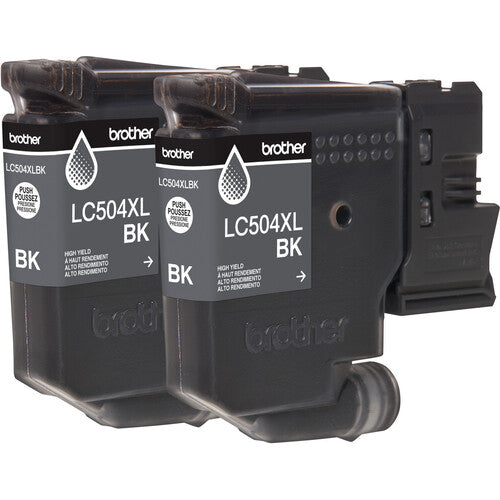 Brother LC504XL Cartucho de Tinta Negro Alta Capacidad 2-Pack 1500 Páginas