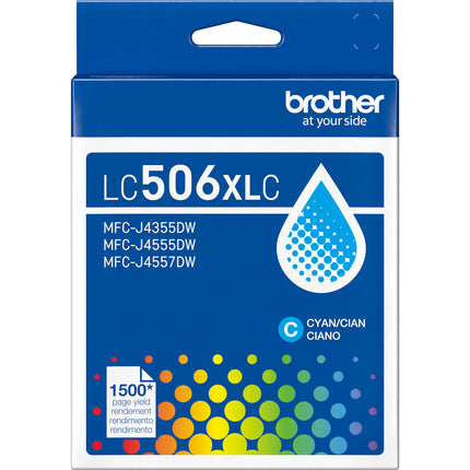 Brother LC506 Tinta Cyan Alta Capacidad 1500 Páginas para Impresoras INKvestment