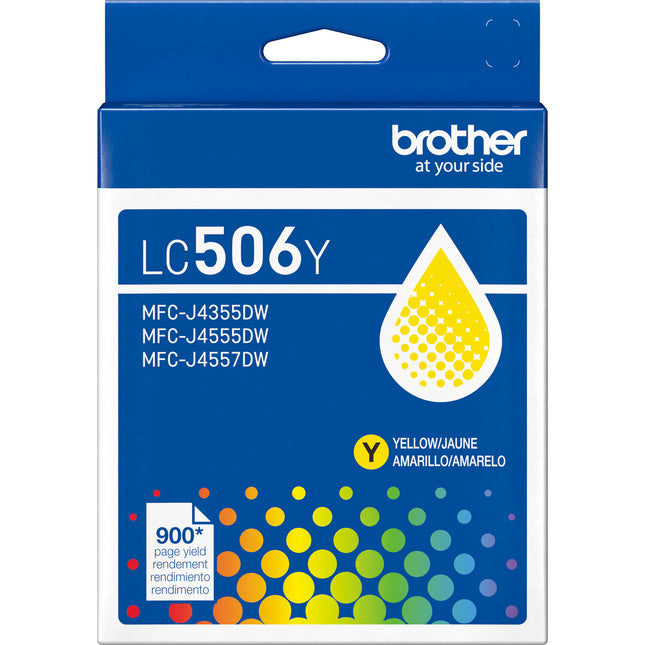Brother LC506 Cartucho de Tinta Amarillo 900 Páginas para Impresora INKvestment