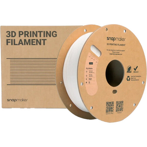 Snapmaker Matte PLA Filamento Blanco Marfil Acabado Mate 300mm/s