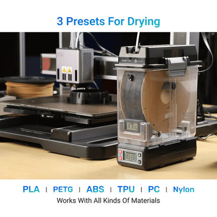 Snapmaker SnapDryer by Polymaker Secadora y Almacenadora de Filamento PLA 1.75 y 2.85mm con Caja de Secado y Dock