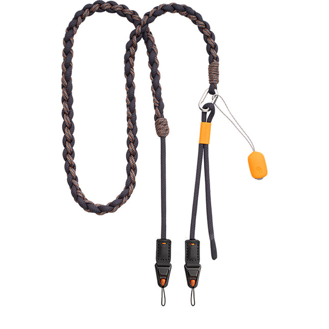 PGYTECH LinkGo Correa Trenzada Doble Montura Ajuste 43.7 a 53.5 Pulgadas Negro Stellar