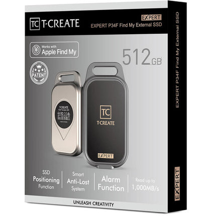TEAMGROUP 512GB T-Create Expert P34F SSD Externa USB 3.2 Gen 2 1000 MB/s