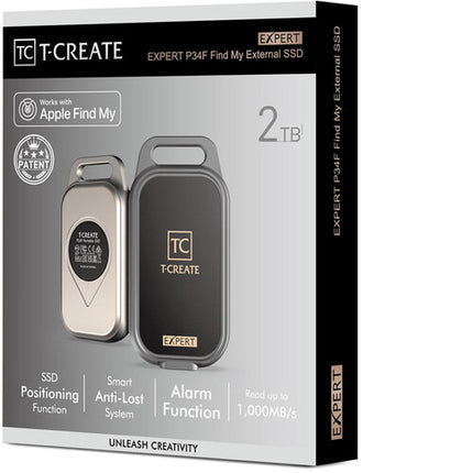 TEAMGROUP 2TB T-Create Expert P34F SSD Externo USB 3.2 Gen 2 1000 MB/s Leyendo 900 MB/s Escribiendo