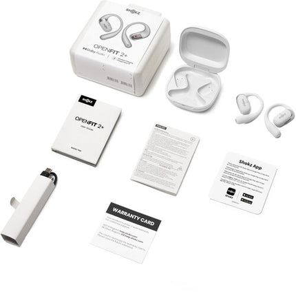 SHOKZ OpenFit 2+ Auriculares inalámbricos abiertos 48h batería IP55 gris