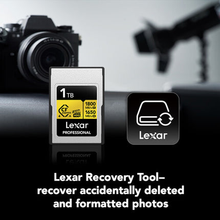 Lexar 1TB Professional GOLD CFexpress 4.0 Tipo A Tarjeta de Memoria 2-Pack 1800 MB/s Lectura 1650 MB/s Escritura