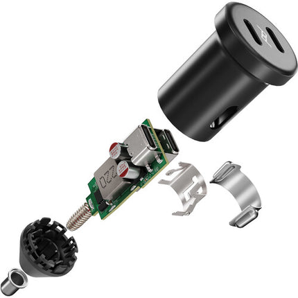 Peak Design Dual USB-C Adaptador de Carga para Coche 45W 2 Puertos